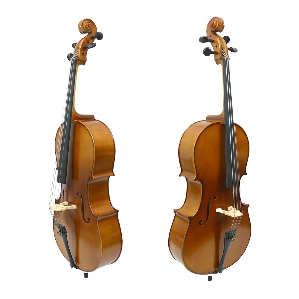 Cello 1/8 4 String New Hand made Cello Portable Bag Advance Brazilwood Bow Maple Back Spruce top Ebony Fretboard