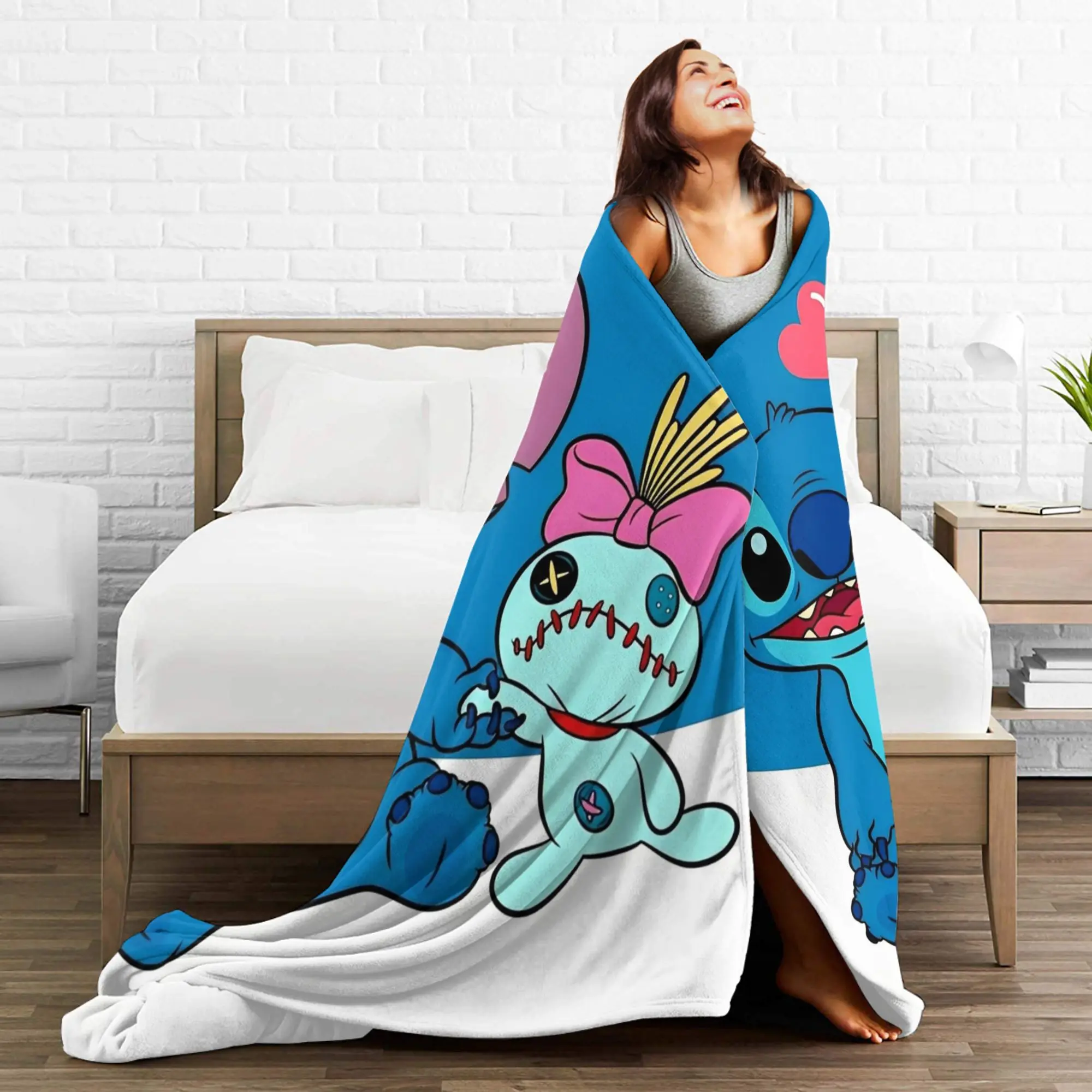 سوبر الدافئة بطانية الطفل التخييم لطيف غرز رمي بطانية الفانيلا المفرش للمنزل ديكور غطاء سرير أريكة مريحة