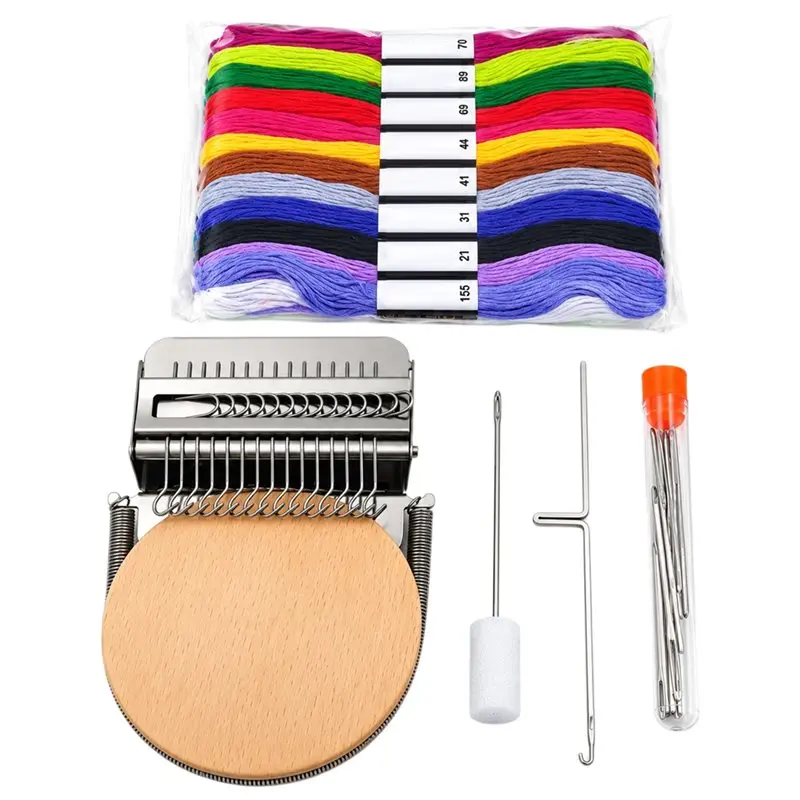 PORK-Knit Patch Darning Looms Kit Small Weaving Tool For Knit Patch
