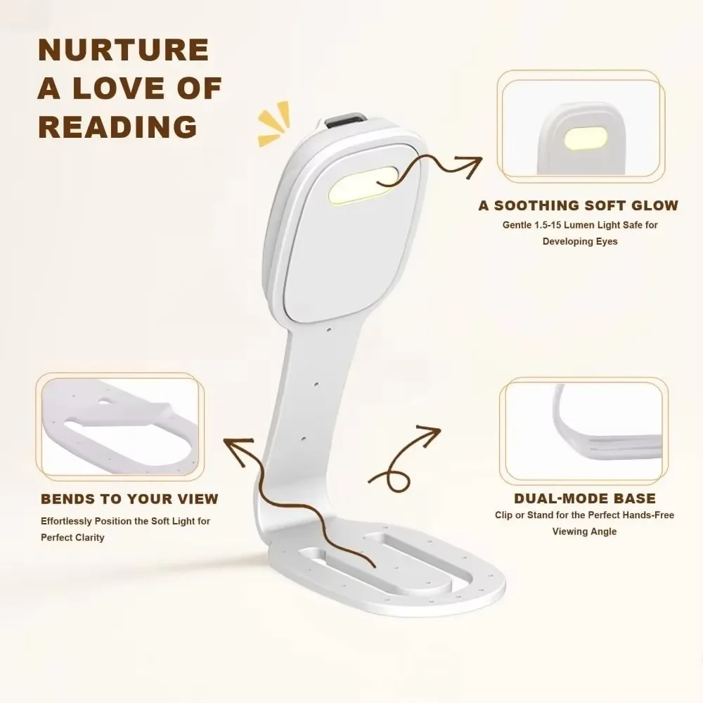 New LED Book Clip Reading Light Portable Mini Card Table Lamp Eye Care Clip Night Light for Student Dorm Bedroom Travel