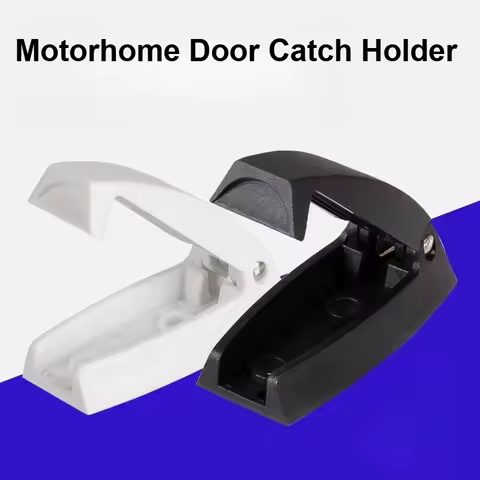 Car Motorhome Door Catch Holder Latch For Caravan Truck Van Travel Baggage Rv Camper Accessories Trailer White ABS Auto Styling