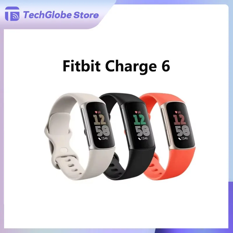 

Smart Watches Fitbit Charge 6 Smart Watch Woman Men Fitness Tracker Google apps Heart Rate on Exercise Equipmen GPS Smartwatch