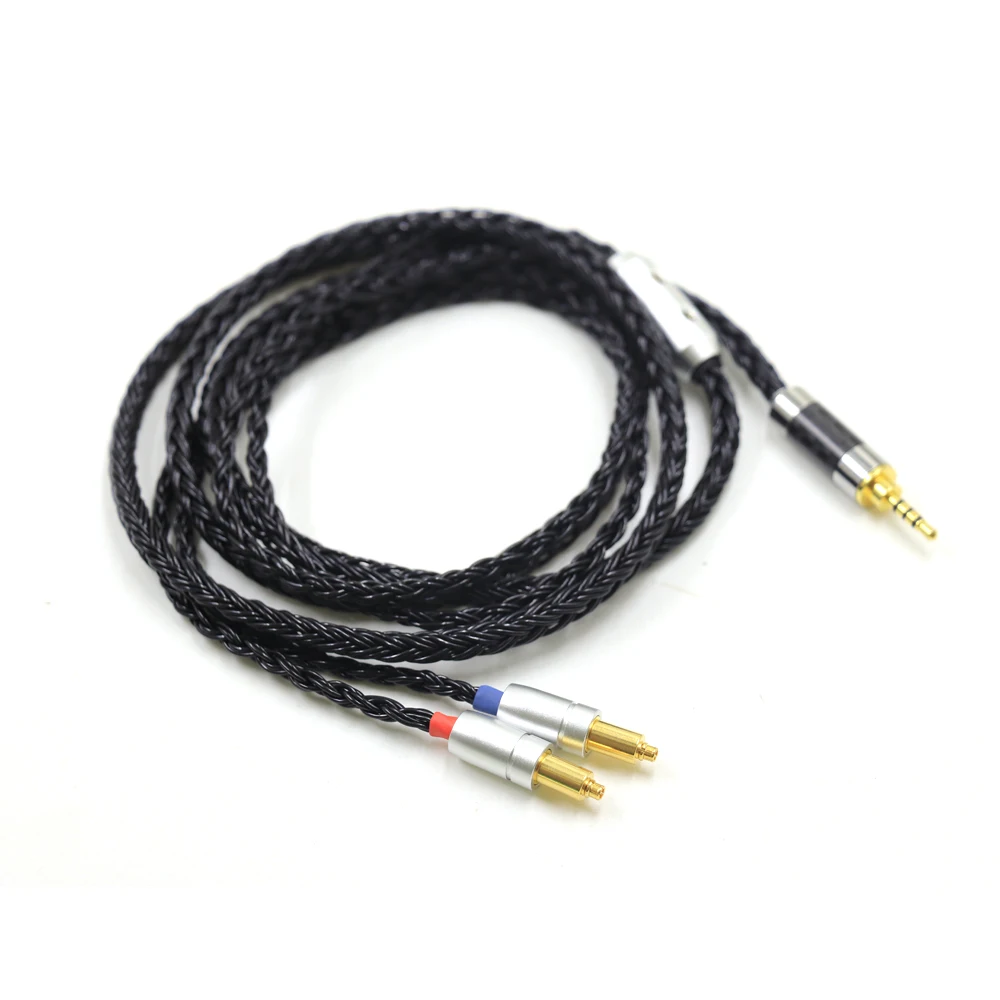 16 rdzeń czarny pleciony 2.5 3.5 4.4mm XLR zbalansowane słuchawki kabel do Shure SRH1540 SRH1840 SRH1440 słuchawki uaktualnić kable