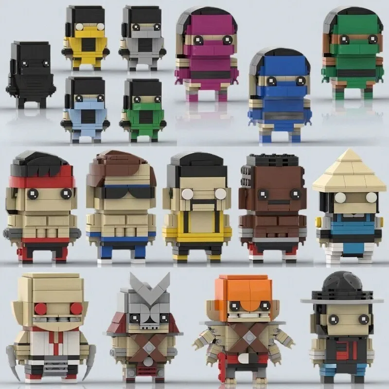 

Ideas Cartoon Anime Figures MOC Mortaled Kombat II Brickheadz Model Game Peripherals Building Blocks Toys Boy's Birthday Gift