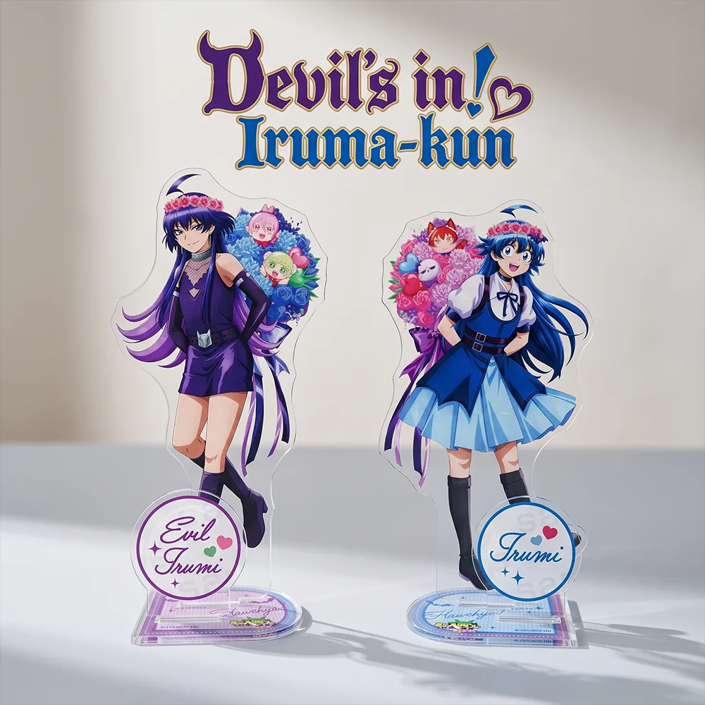 Devil's in! Iruma-kun Summon Demon Ritual Suzuki Iruma Alice Valac 15CM Acrylic Stand Keychain Anime Stand Desktop Display