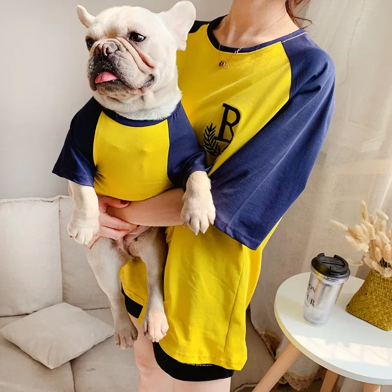 

Dog Vest Dog Shirts for Dogs Dog Costume Dog Clothes Parent-child Wear Spring and Summer Embroidery Four Colors