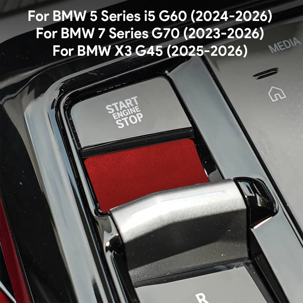 Suede Car Gear Shift Anti-scratch Sticker for BMW X3 G45 2025 7 Series G70 2023 2024-2026 i5 G60 5 Series G60 2024 2025 LHD RHD