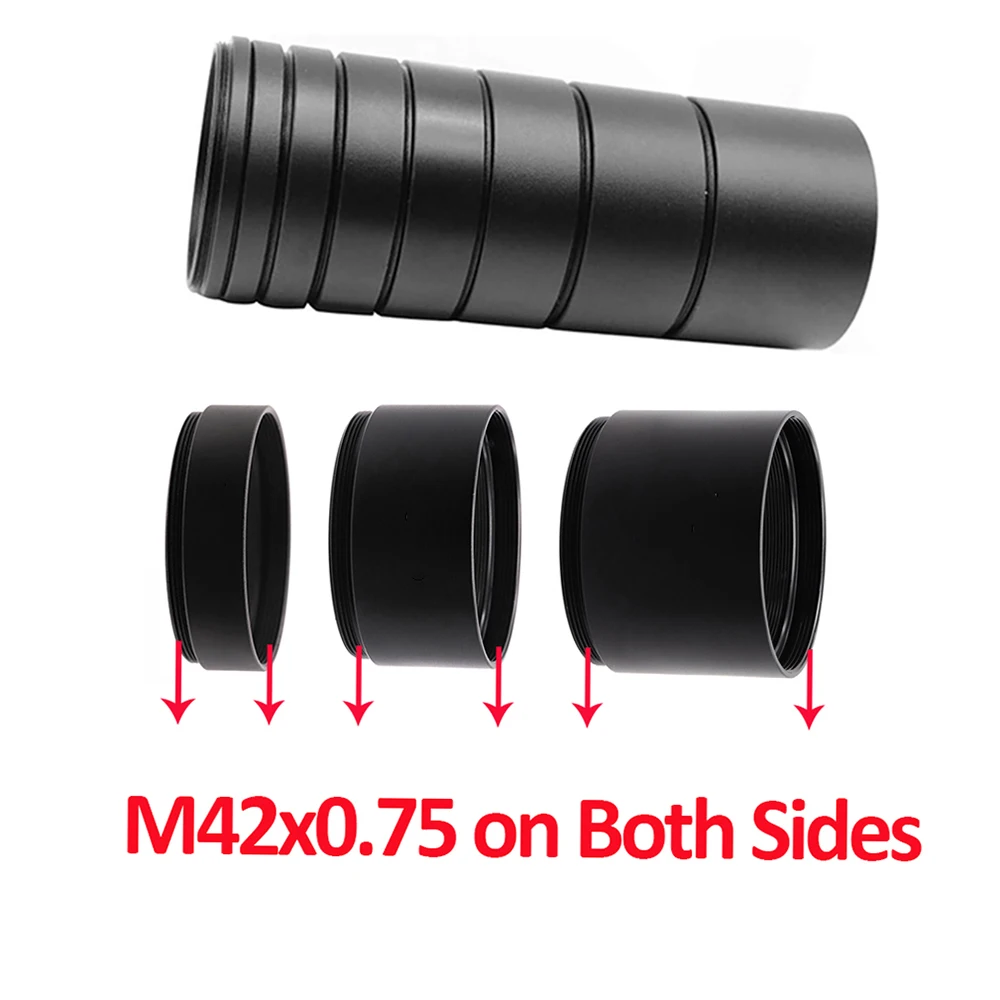 LinGo M42X0.75 Focal Length Extension Tube Astronomical Telescope PhotographyExtensionTube 3/5/7/10/12/15/20/30mm Extension Ring