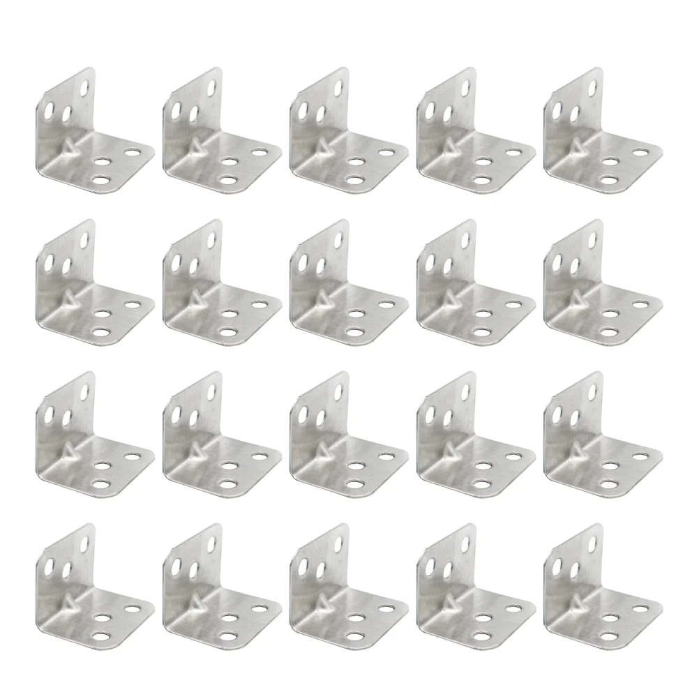 

20pcs Shaped Corner Brace Heavy L Shaped Corner Brace Duty Iron Brackets For Shelf Wall Hanging Right Angle Support Storage