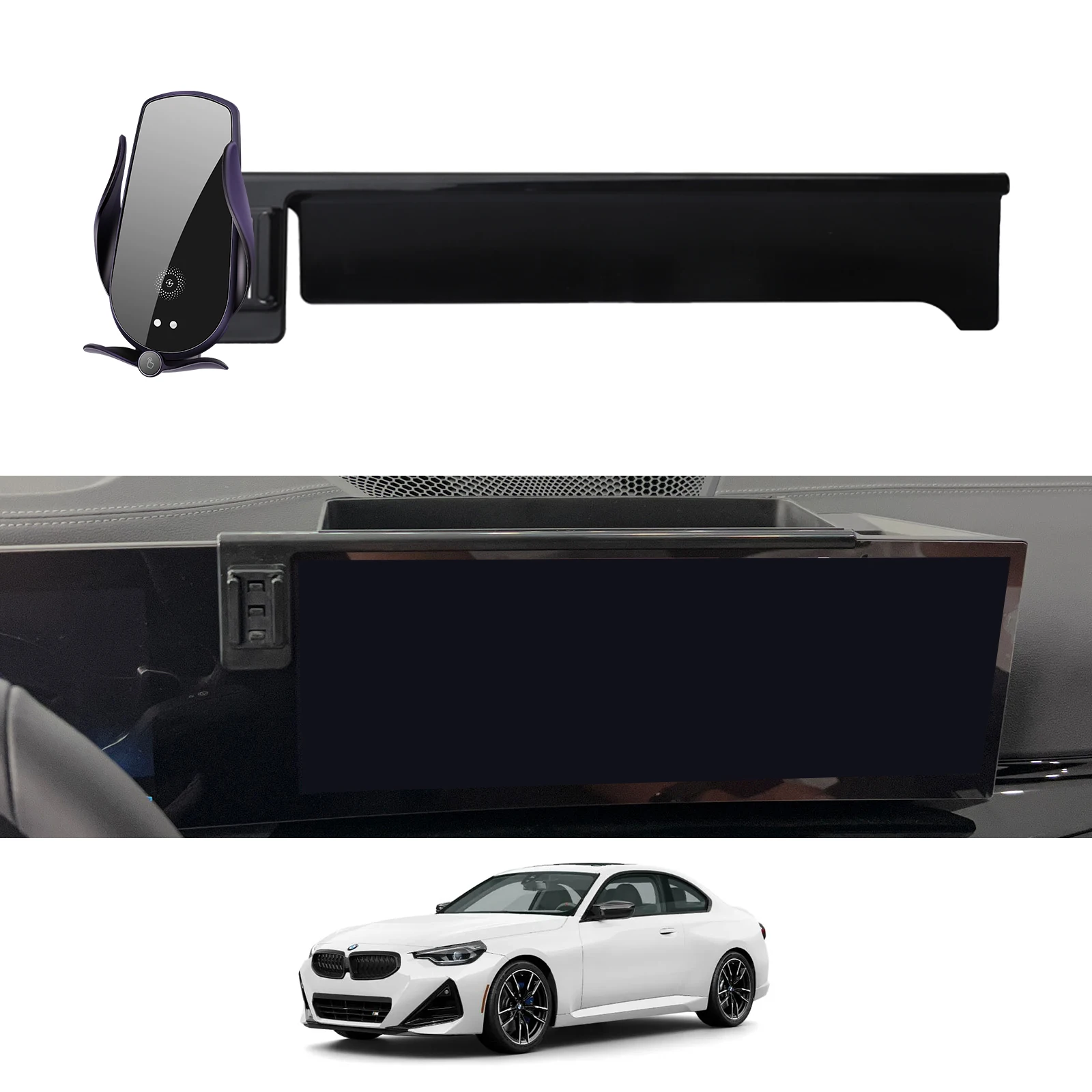 

for BMW 2 Series 2024 2025 Gran Coupe M220 M230 Phone Holder Screen Fixed Navigation Bracket Base Wireless Charging Accessories