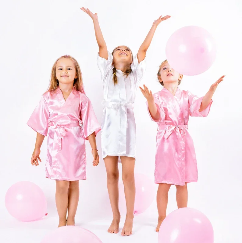 Birthday Kids Robes for Girls Kids Spa Party Robe Birthday Girl Gift Personalized Sleepover Robe Custom Wedding Bridesmaid Robes