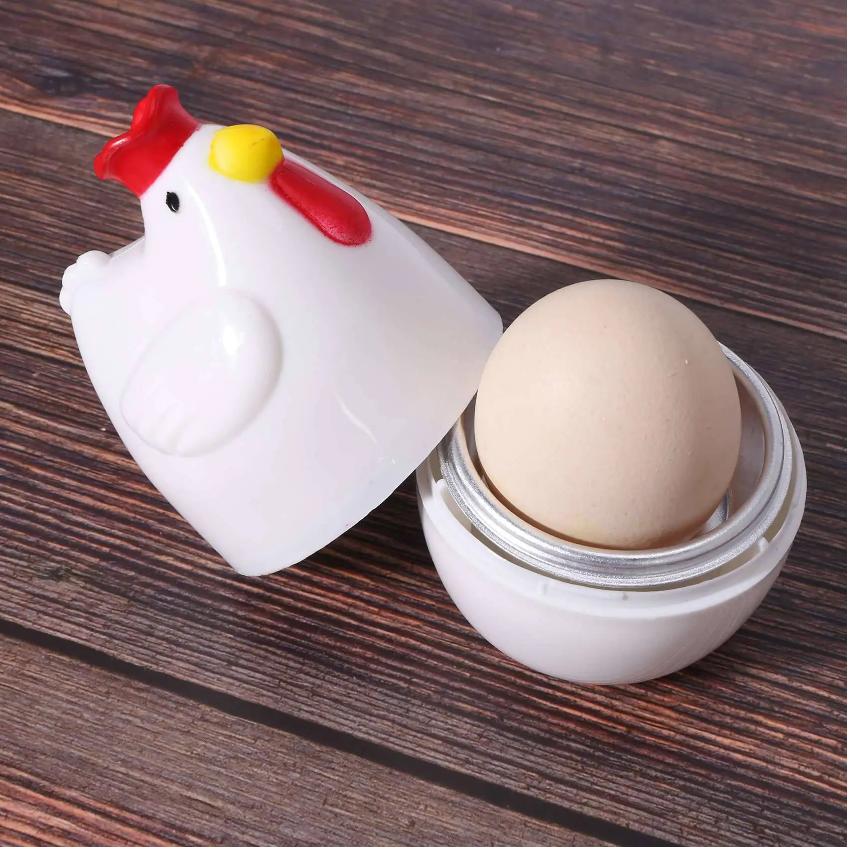 TFTP-3X Chick-Shaped 1 Boiled Egg Steamer Steamer Pestle Microwave Egg Cooker Cooking Tools Kitchen Gadgets Accessories Tools