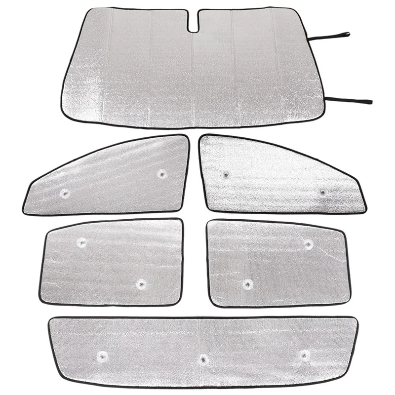 折りたたみ式フロントガラスフォードラングラー用サンバイザー6個2015-2021