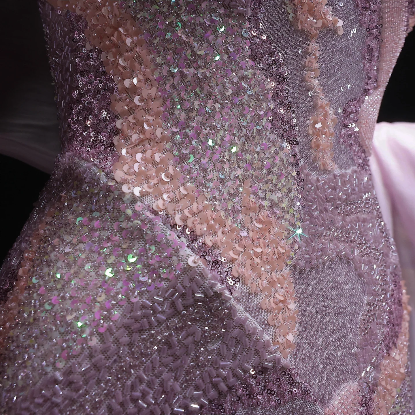 Sharon Said Abendkleider Luxuriöses Etuikleid mit Herzausschnitt, Tüll, Perlen, Cape, Pailletten, Dubai, formelles Hochzeits- und Partykleid SS658, maßgeschneidert – Detail 10