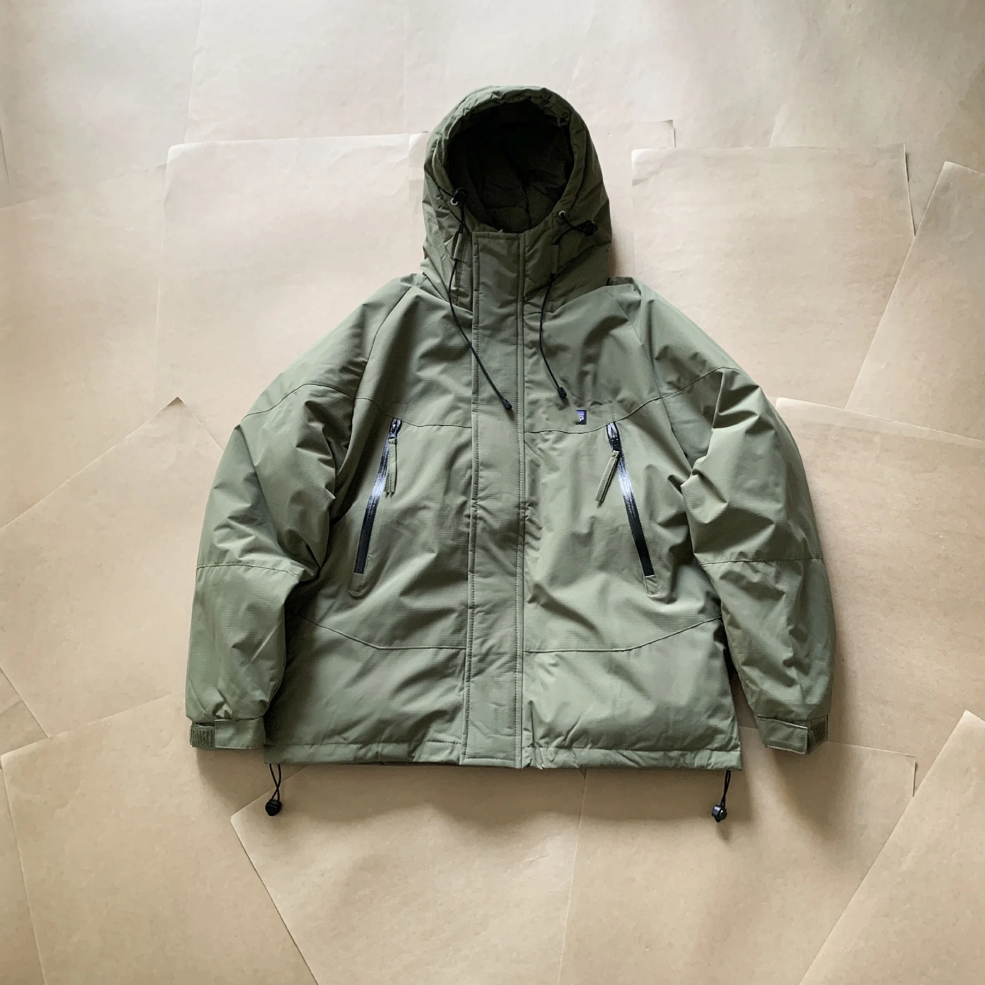 ملابس عمل عالية الجودة مقاومة للماء والرياح، سترات عصرية مبطنة بالقطن، مبطنة بالقطن وظيفية ودافئة #1