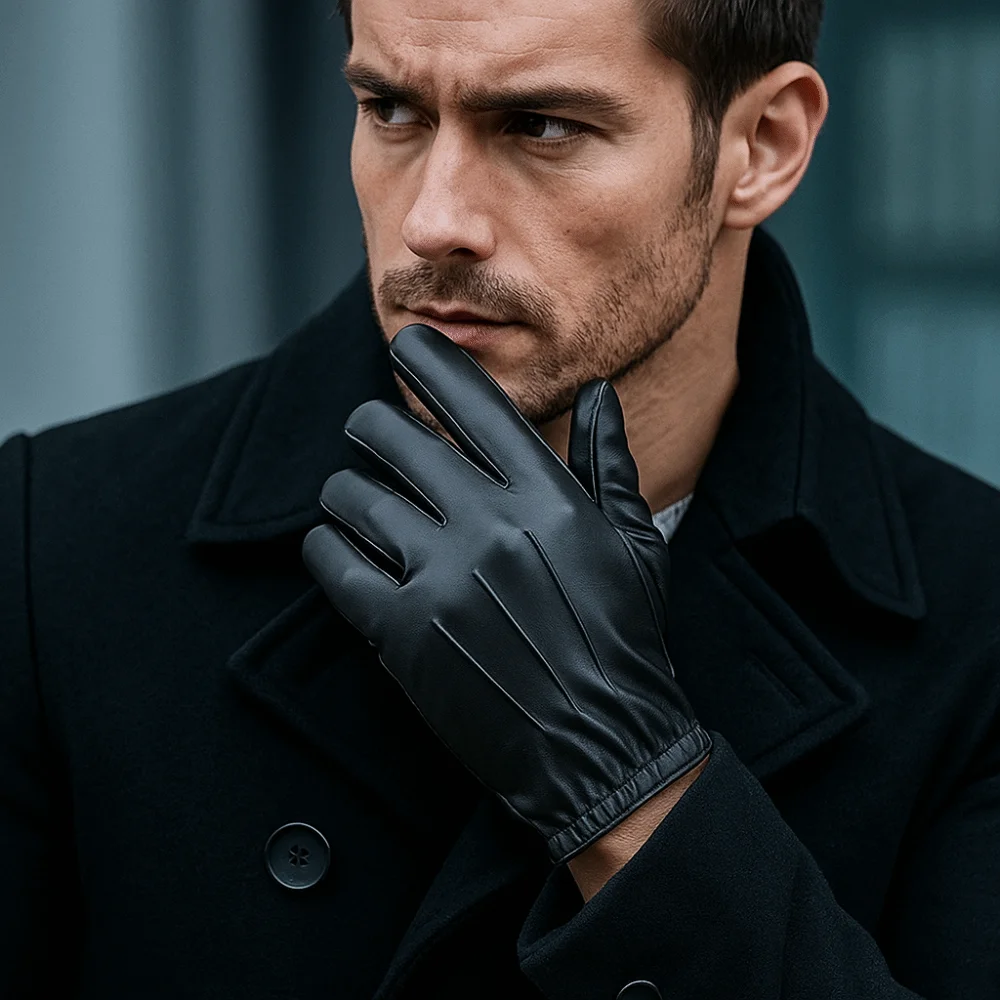 

Простые черные перчатки для вождения, крутые варежки с длинными пальцами в стиле панк, готические противоскользящие перчатки из искусственной кожи, тренажерный зал, фитнес