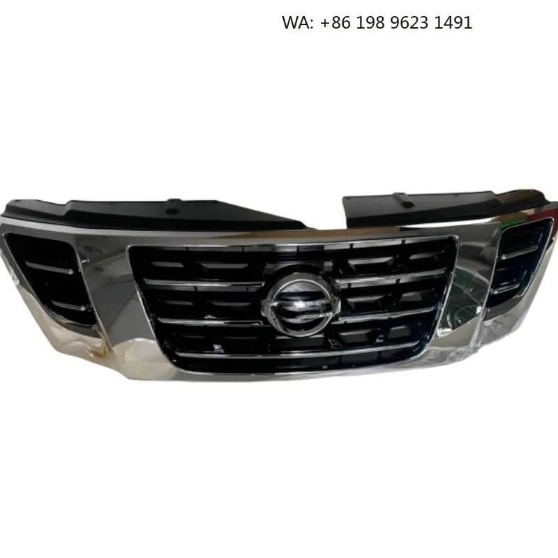 Universal Front Radiator Grille Chrome Mesh Assembly Bumper Cooling Replacement Body Parts Fit Y62 Large Offroad SUV