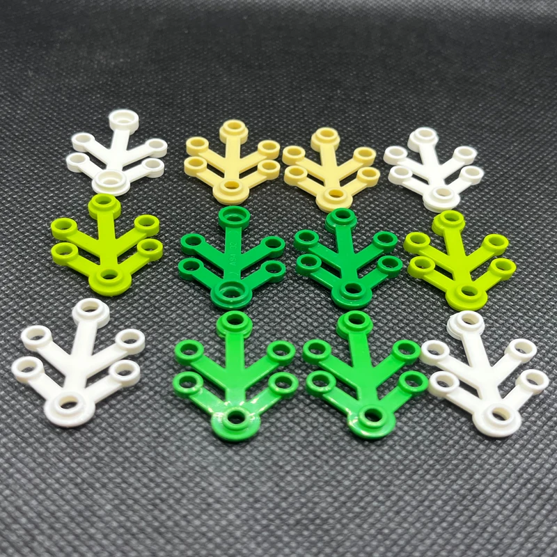 

Plant Leaves 4x3 Small Limb Building Block MOC Parts Brick Toys For Forest Gardens Grassland Compatible 2423 190pcs/Lot