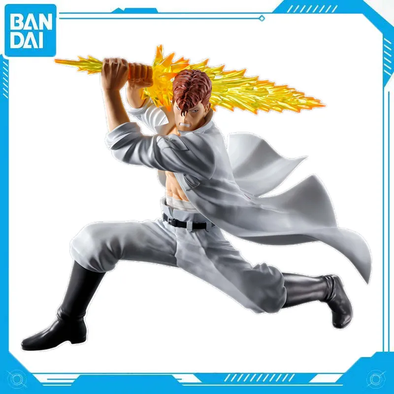 Genuine Bandai Animation Yu Yu Hakusho Dark Budokai Kuwahara Kazuma PVC 14cm Figures Toys Gifts Children's Collection Models