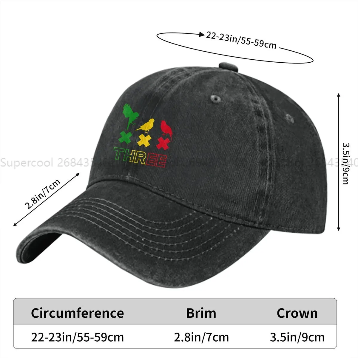 Birds Reggae Baseball Cap Men Hats Women Visor Protection Snapback Three Littlee Birdd Caps