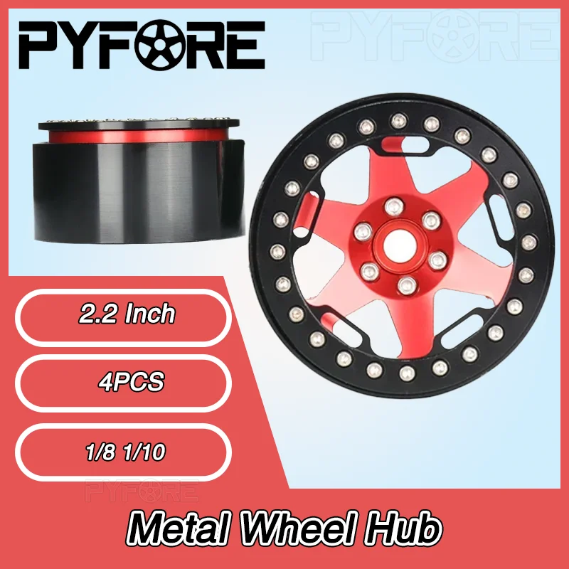 

PYFORE 2,2-дюймовые металлические шины для ступицы колес, 4 шт., TRACTION TANK300 KM5 YK4082 1/8 1/10, радиоуправляемая модель автомобиля, гусеничные аксессуары для модернизации