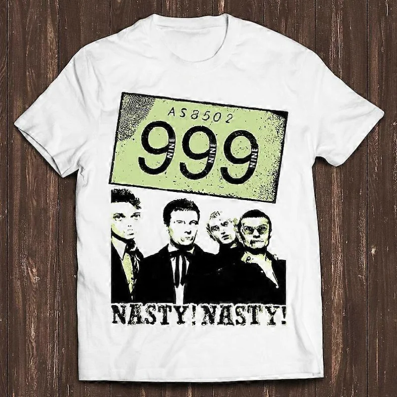 Nasty Nasty 999 Punk Rock diseño clásico Retro película Gamer Meme película música Cool regalo camiseta-GMC39
