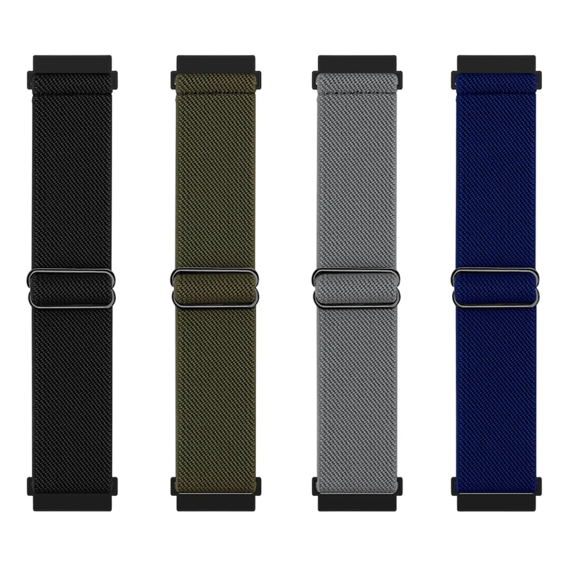 22 مللي متر الفرقة ل Amazfit Helio النايلون مطاطا سوار ساعة مع انزلاق مشبك كوريا ل Amazfit التوازن 2/الفهد برو 47 مللي متر/BIP 6