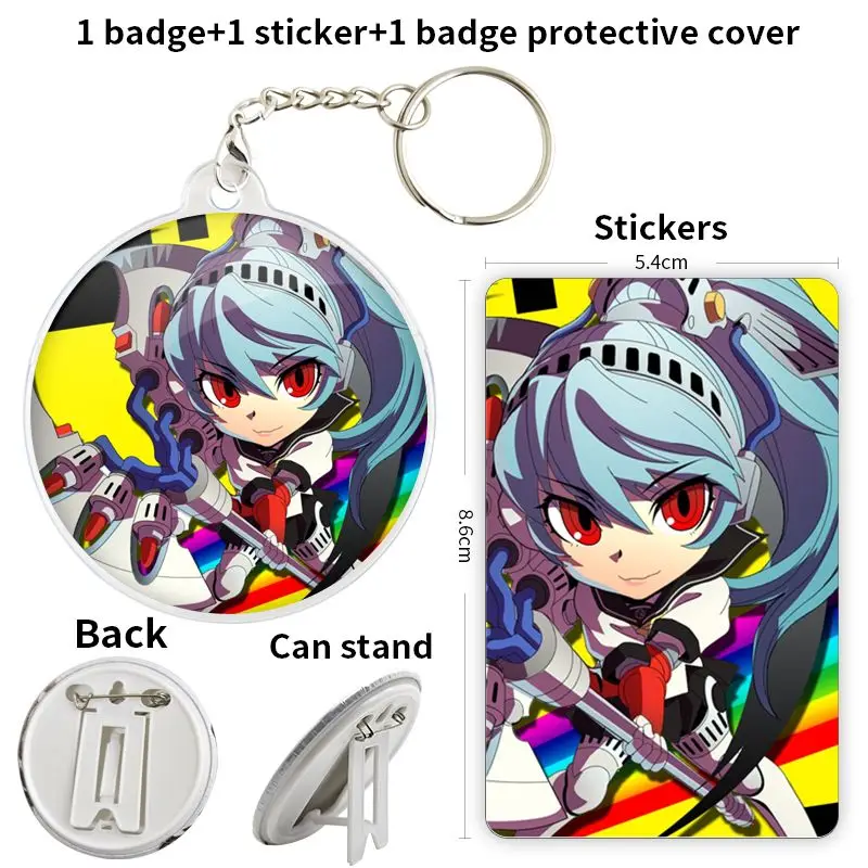 Labrys Game Anime Character Soft Button Badge Brooch anchor Peripherals Pin Cosplay Cartoon Decoration Hat Commemorative Fashion