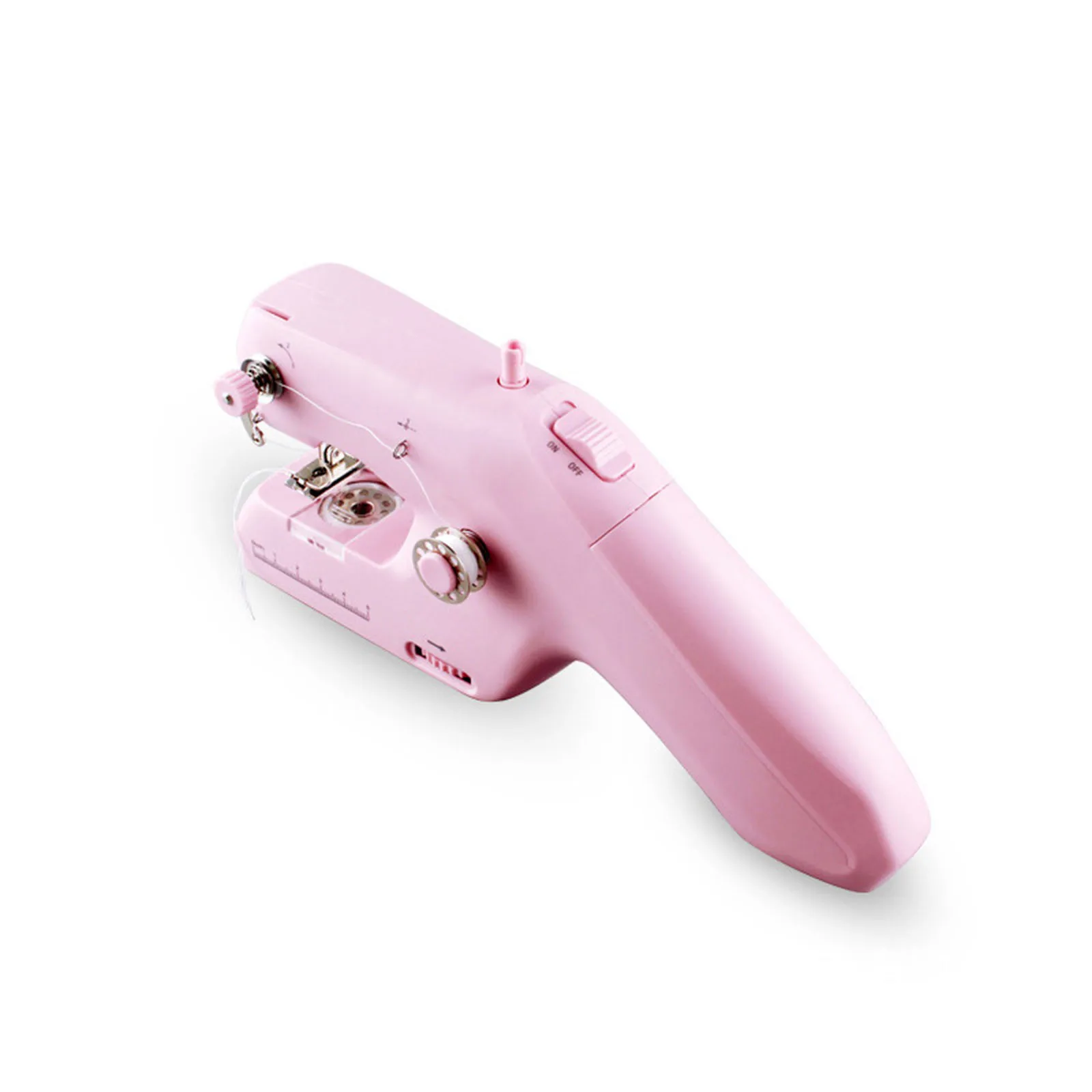 Portable Handheld Sewing Machine Quick Sew Stitch Tool Adult Beginners Mini Mending Machine for Needlework Quilting DIY Curtains