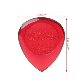 10 púas Alice para guitarra acústica y eléctrica, tamaño pequeño (1 mm, 2 mm y 3 mm) 10 best sales Púa - №6