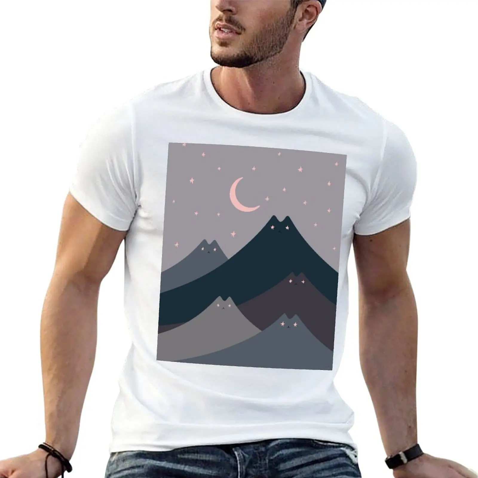 Cat Landscape 116 T-Shirt man t shirt cotton cotton t shirt man anime t shirts for man T-shirt