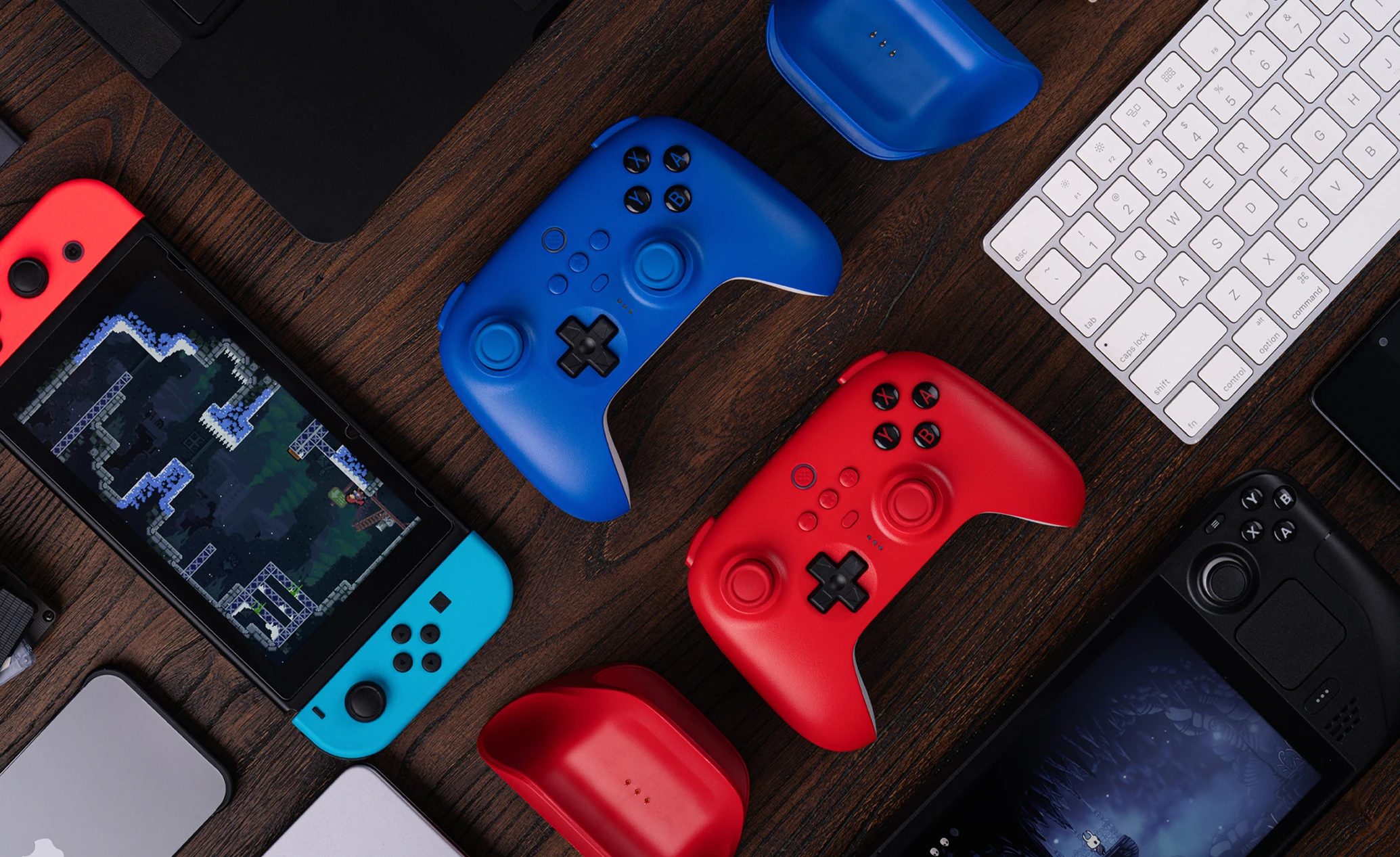 وحدة تحكم بلوتوث 8BitDo Ultimate لجهاز Nintendo Switch 2 لوحة ألعاب لاسلكية مع عصا تحكم مستشعر بتأثير القاعة لنظام التشغيل Windows Steam