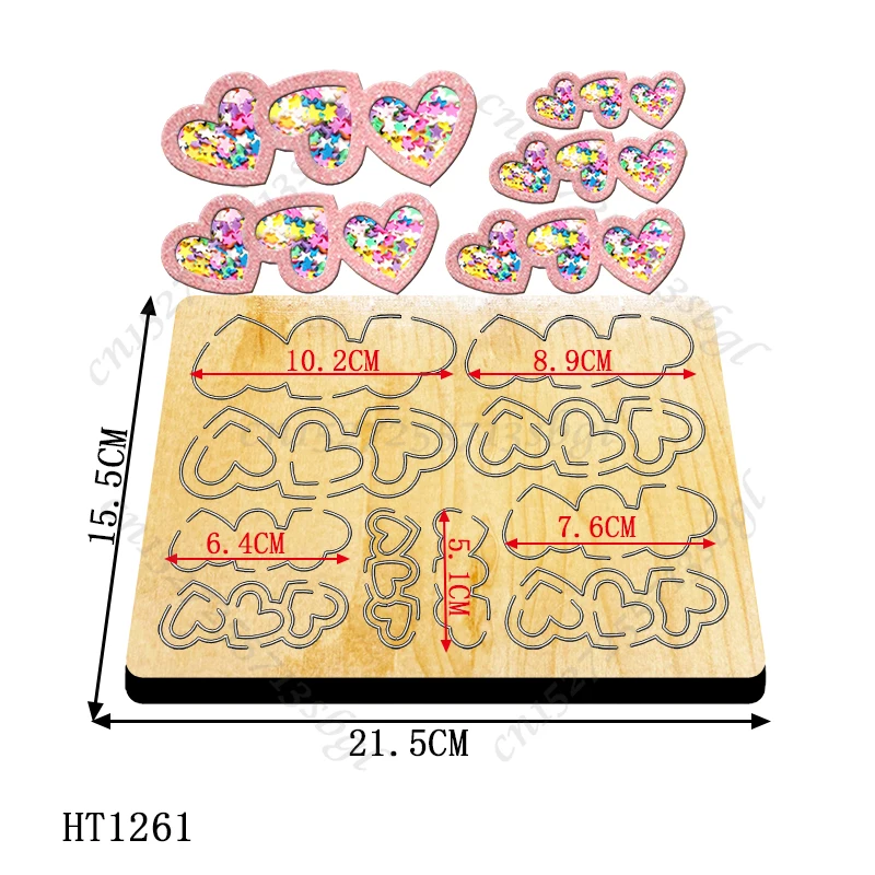 Love Shaker Toy Cutting dies - New Die Cutting And Wooden Mold,HT1261 Suitable For Common Die Cutting Machines On The Market.