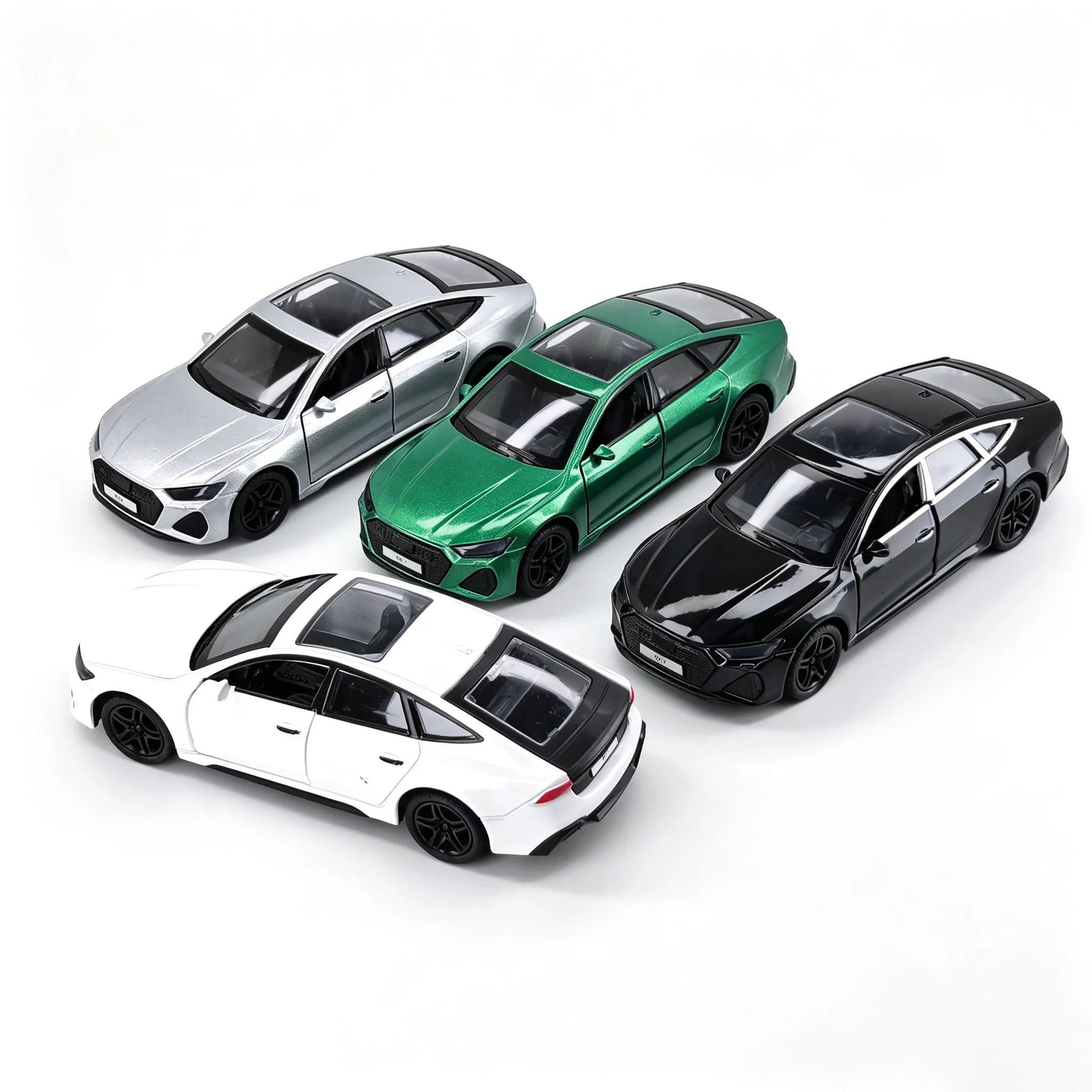 Alloy Coupe Model Diecast Vehicle Simulation Car With Openable Doors, Sound & Light Collection Ornament