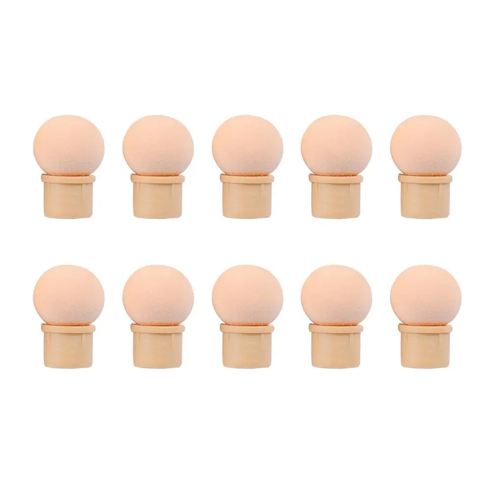 

10 Pcs Nail Pen Sponge Tips for UV Gel Acrylic Blooming Stippling Manicure Tools Reusable Washable Dotting Brushes