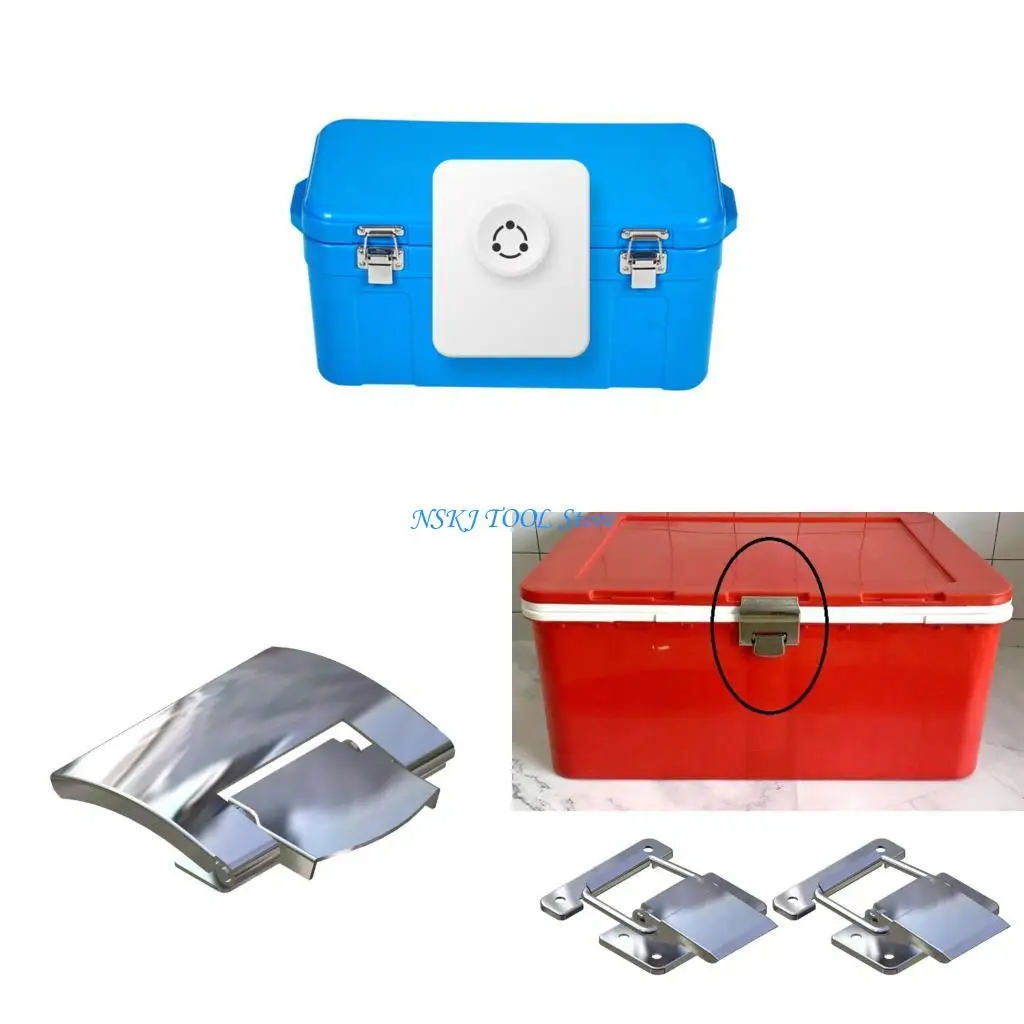 

L8RC Modern Untarnished Secure Latches Tamper Proof Mechanism For Canisters Furniture Cartons
