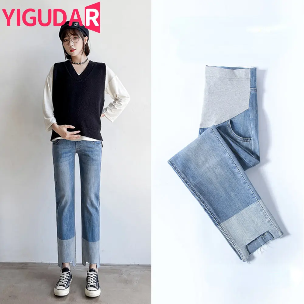 

pencil stretch maternity jeans maternity clothes care maternity leggings trousers cotton jeans pregnancy photoshoot pants