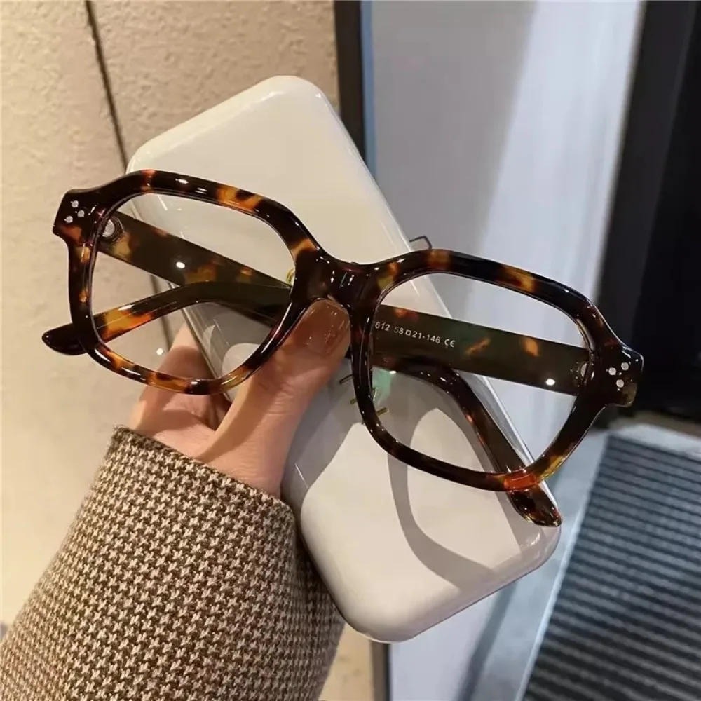

Trendy Square Anti Blue Light Glasses Oversized Large Frame Eyeglasses Computer Glasses Women Men