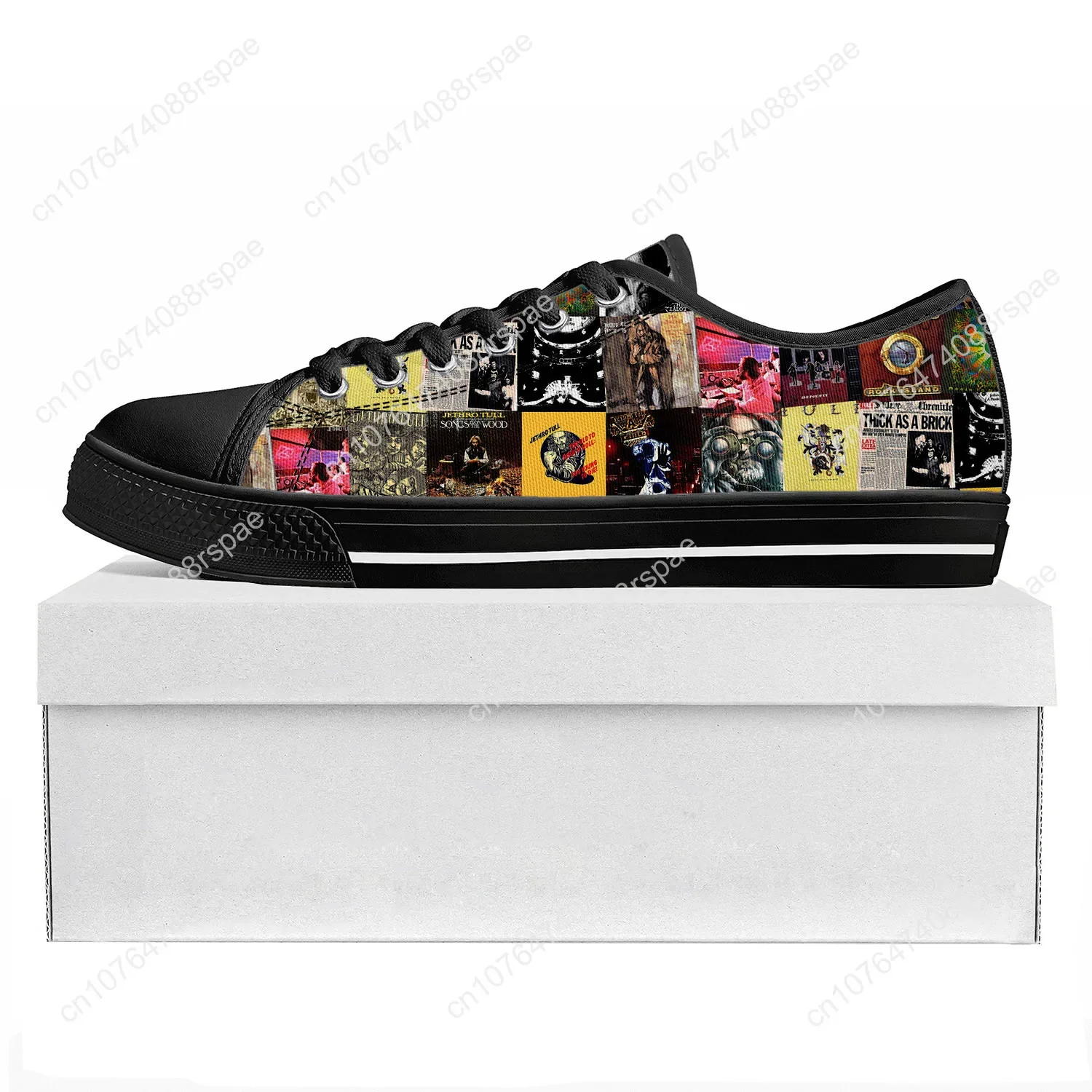 Jethro Tull Folk Band Sneakers para homens e mulheres, Low Top, boa qualidade, tênis de lona adolescente, sapatos casuais musicais, sapatos personalizados para casal