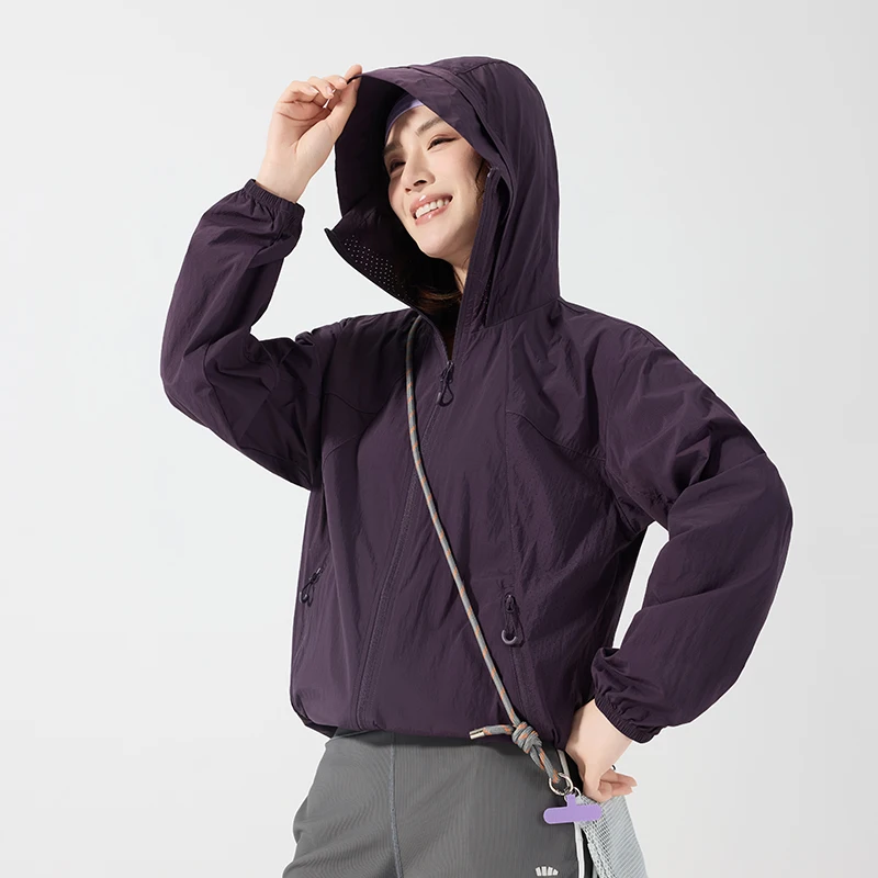 UPF50+ Ultrathin Fishing Women Jacket Tops Hiking Wearing Good Quality Summer Coats Sunscreen Windbreaker Traveling Clothing