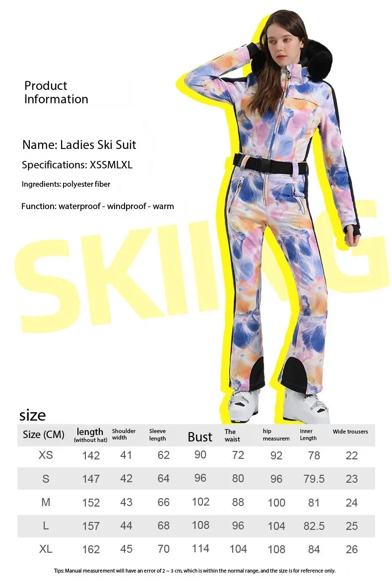 High Quality windproof waterproof winter one piece ski suit for women men outdoor racing skiing customized logo