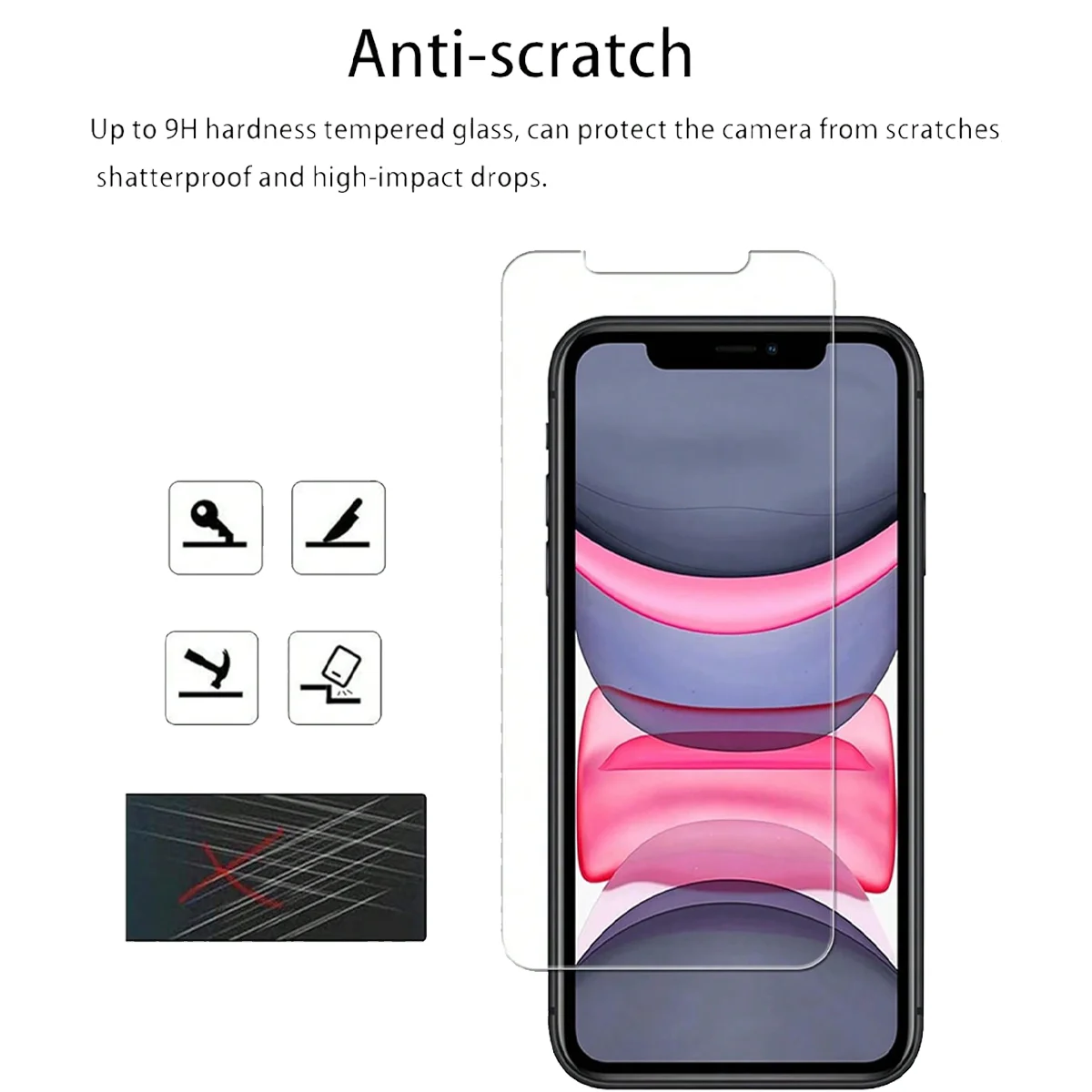 3 عبوات من واقي الشاشة لهاتف iPhone X XS Max XR 11 11 Pro Max 12 12 Mini 12 Pro Max 13 13 Mini 13 Pro Max 14 14 Plus