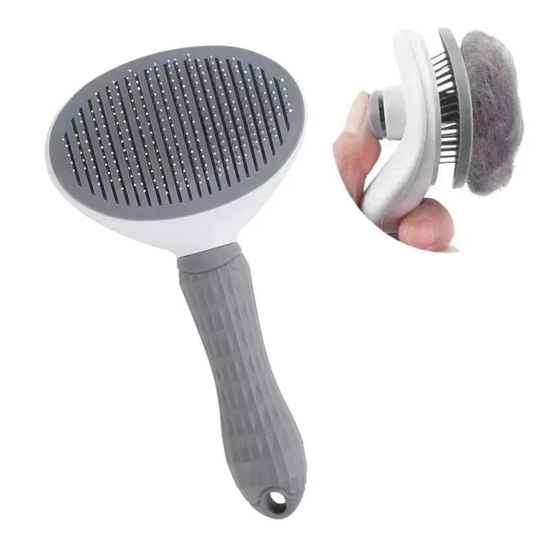 

Pet Dog Brush Cat Comb Self Cleaning Pet Hair Remover Brush For Dogs Cats Grooming Tools Pets Dematting Comb Dogs Accessories