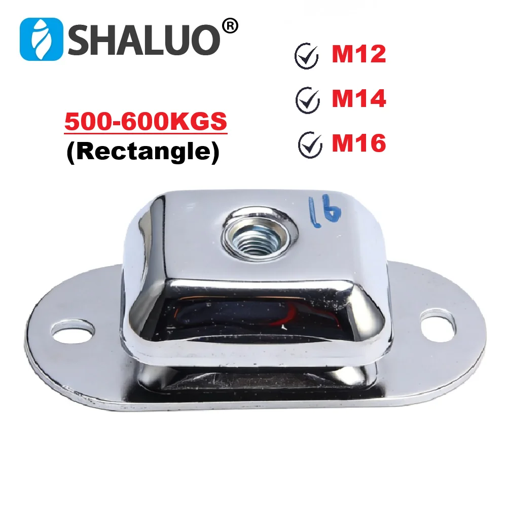 500KGS 600KG M12 M14 M16 Generator Set Shock Absorber Pad Fan Motor Equipment Pad marine Geneset Shock Absorber Pad Rectangle