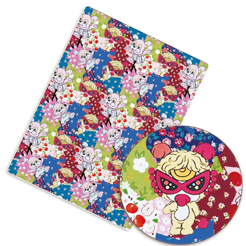 Cartoon hot DIY hand sewn patchwork quilted baby dress home piece 140cm printed cute sewn children\'s fabric