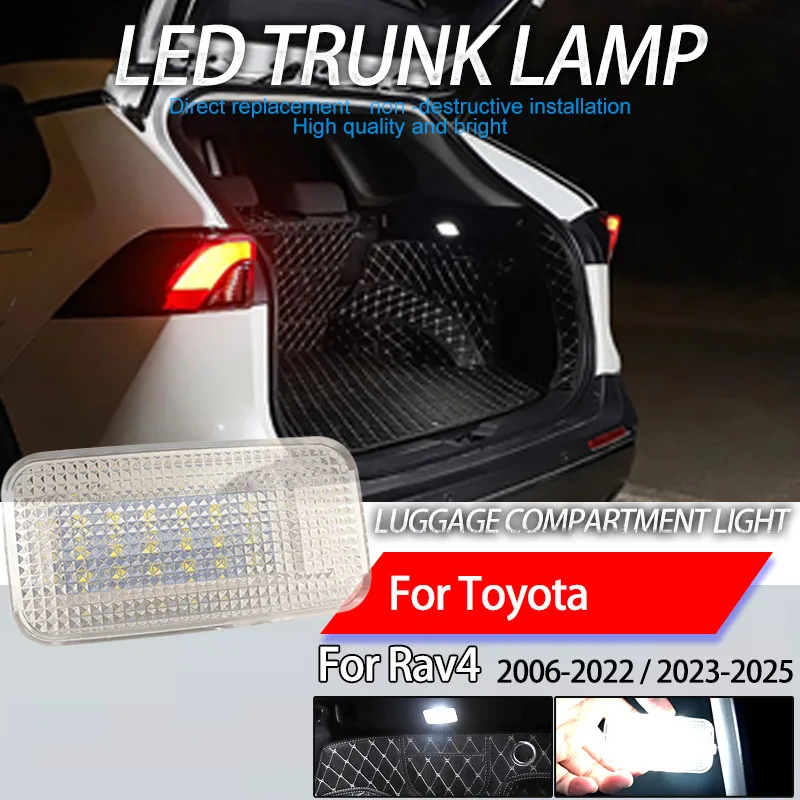 1Pcs Car LED Rear Trunk Lamp Luggage Compartment Light For Toyota RAV4 2006-2022 2023 2024 2025 Automobiles Parts Accessories