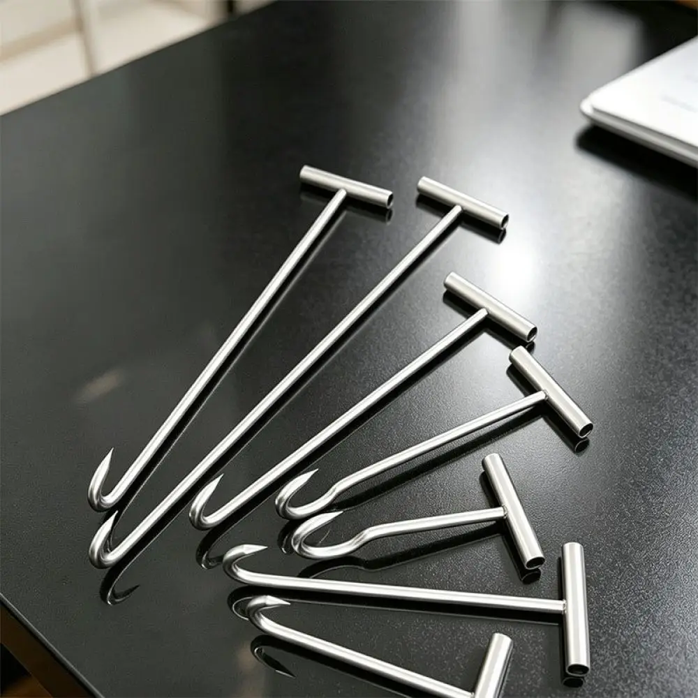 Professional T Shaped Hook Tool For Manhole Sewer Covers Heavy Duty Steel Puller Roller Shutter Door Lifting Gear