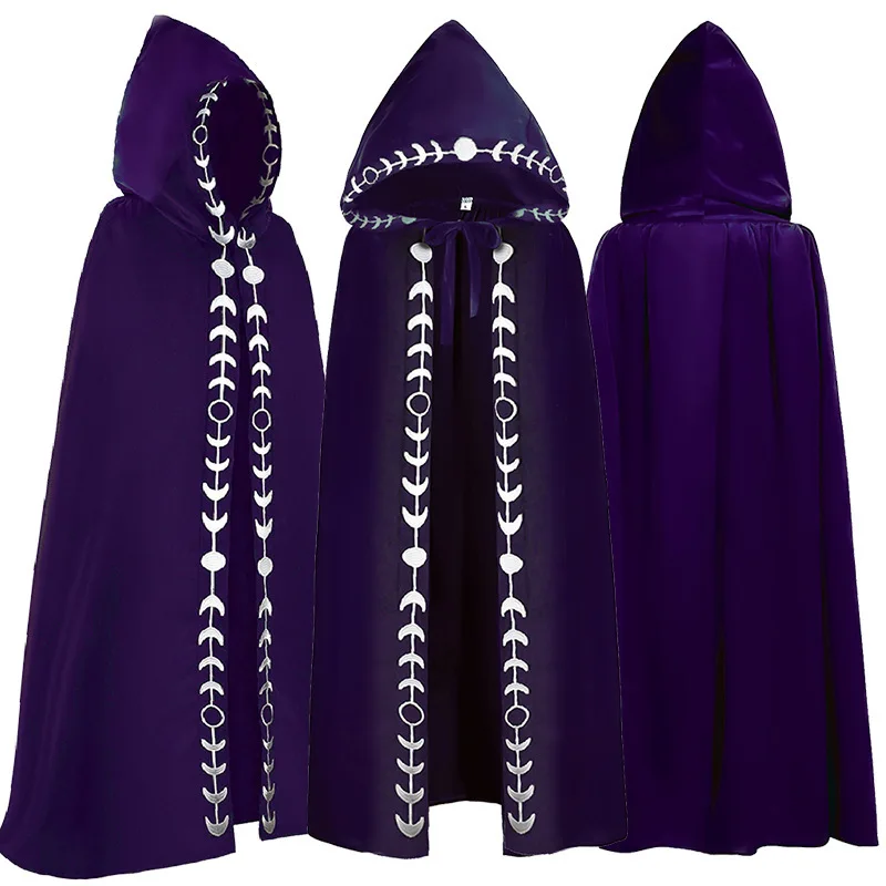 Festival Play Death Hooded Cloak Medieval Renaissance 5 Color Cloak Halloween Cosplay Costumes