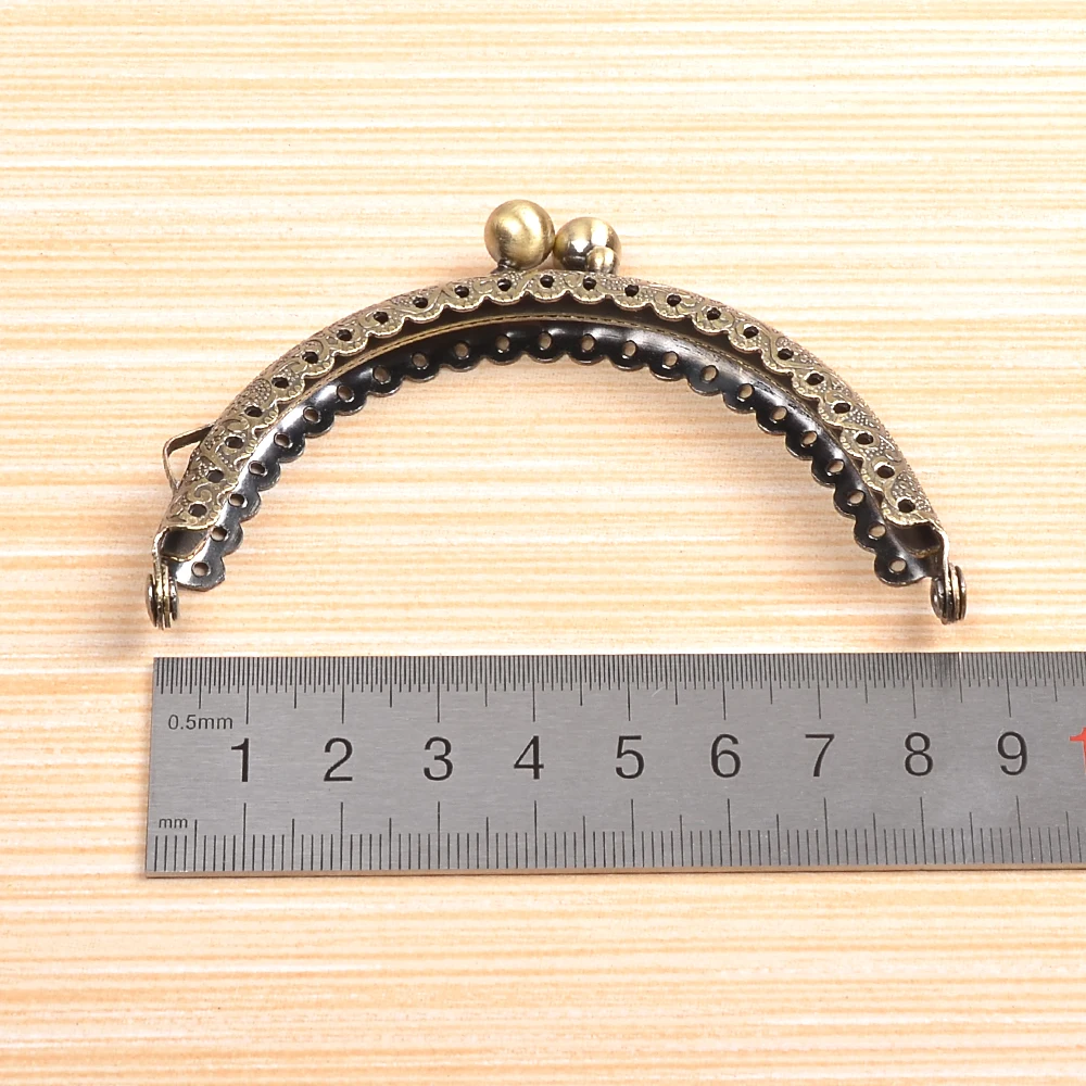 10pcs  8.5cm Metal Pure Frame Handlse for Bag Accessories for Handbags Clasp Lock  Part Hardware