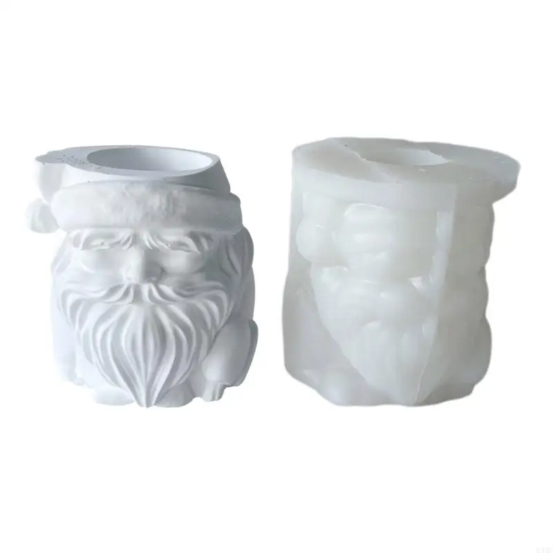 

634C Epoxy Santa Holder Mold Succulent Flower Pot Storage Silicone Mold